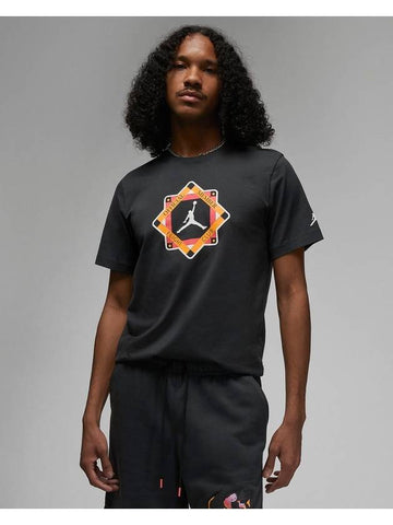 Jordan Flight MVP Graphic Short Sleeve T-shirt Black - NIKE - BALAAN 1