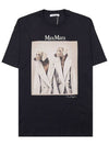 Women's Tacco Short Sleeve T-Shirt Black - MAX MARA - BALAAN 10