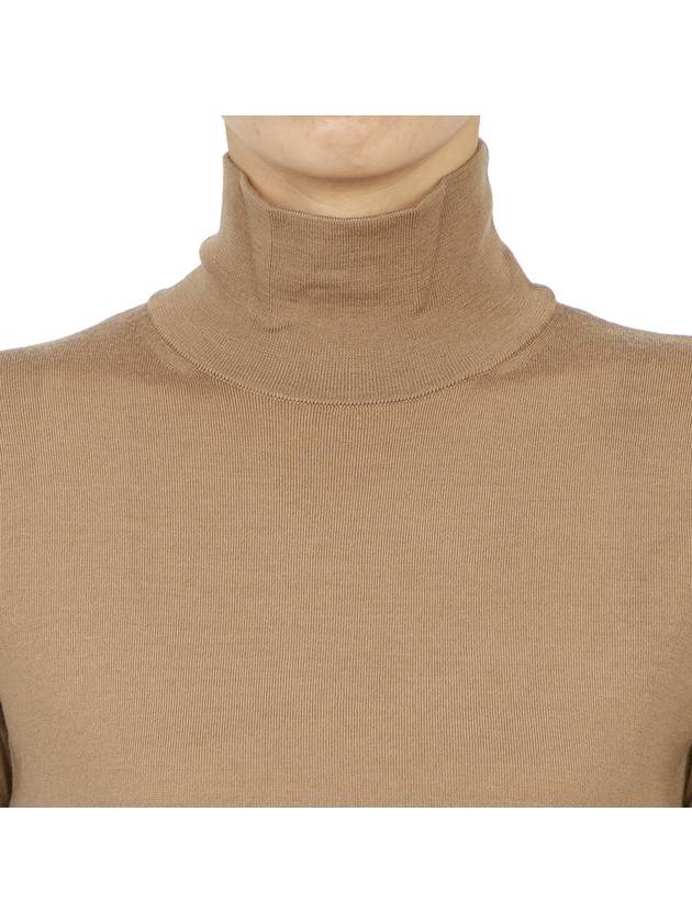 Gigi Short Sleeve Knit Turtleneck Brown - MAX MARA - BALAAN 9