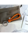 Intrecciato Leather Key Holder Orange - BOTTEGA VENETA - BALAAN 4