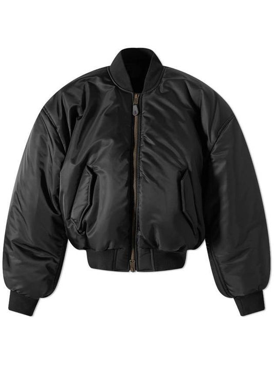 Nylon Large Fit Bomber Jacket Black - BALENCIAGA - BALAAN 1