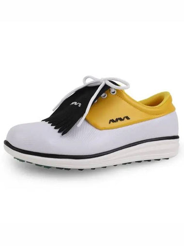 Dublin Tassel Spikeless Golf Shoes White Yellow - AVAVE - BALAAN 1