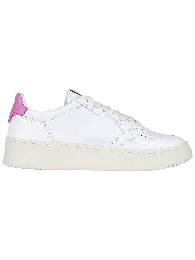 Medalist Pink Tab Low Top Sneakers White - AUTRY - BALAAN 5