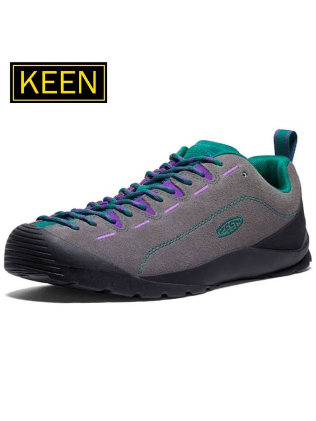 Jasper Suede Low Top Sneakers Steel Grey Aventurine - KEEN - BALAAN 1