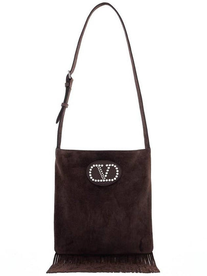 Fringe Shoulder Bag Brown - VALENTINO - BALAAN 2