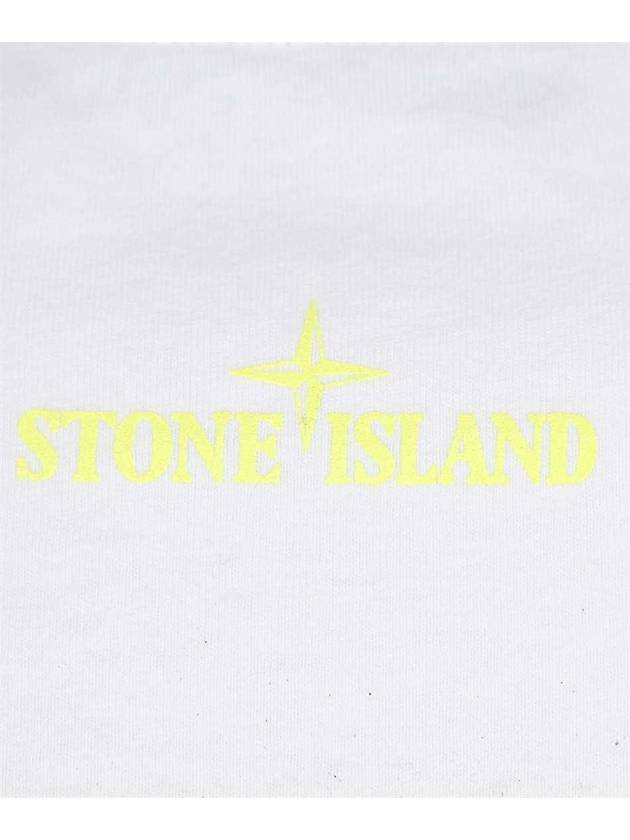 Men's Solar Eclipse Logo Short Sleeve T-Shirt White - STONE ISLAND - BALAAN 4