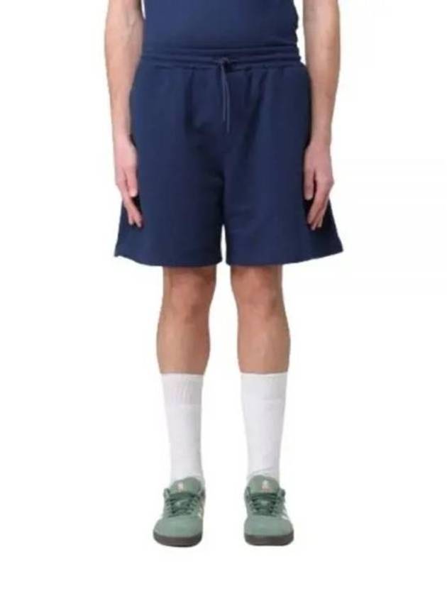 Micro Logo Cotton Shorts Navy - MSGM - BALAAN 2