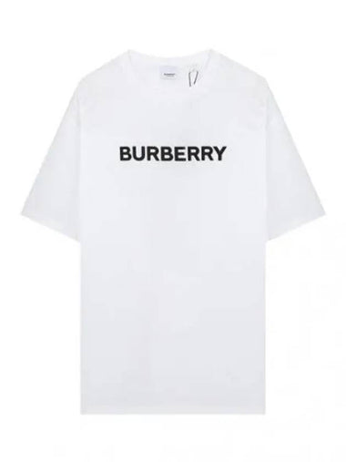 Logo print cotton oversized T shirt - BURBERRY - BALAAN 1