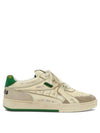 Men's University Low Top Sneakers White Green - PALM ANGELS - BALAAN 7