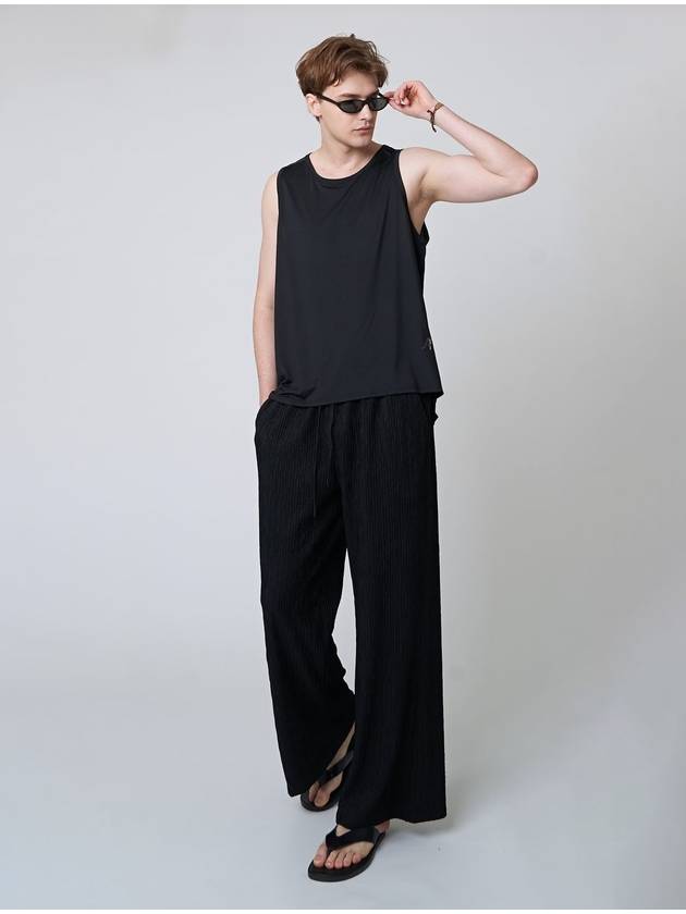 AU41PT09 Pleated wide pants_black - ATHPLATFORM - BALAAN 6