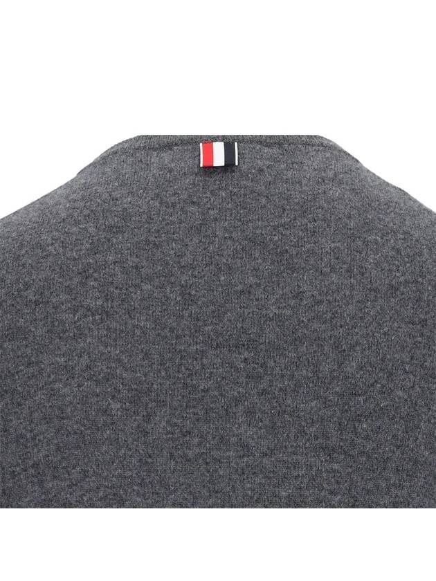 Diagonal Classic Cashmere Knit Top Grey - THOM BROWNE - BALAAN 4