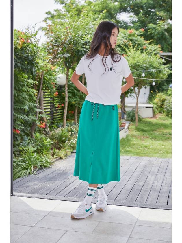 Recycled Maxi Skirt Green - THE GREEN LAB - BALAAN 5