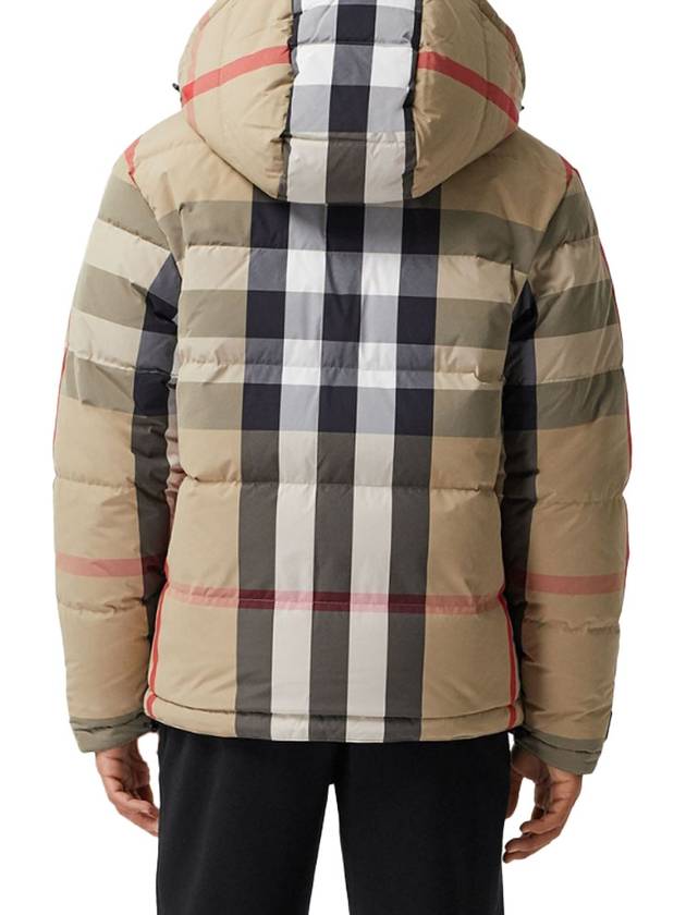 Reversible Recycled Nylon Redown Puffer Padded Archive Beige Black - BURBERRY - BALAAN 6