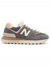 574 Lace Up Low Top Sneakers Grey - NEW BALANCE - BALAAN 2