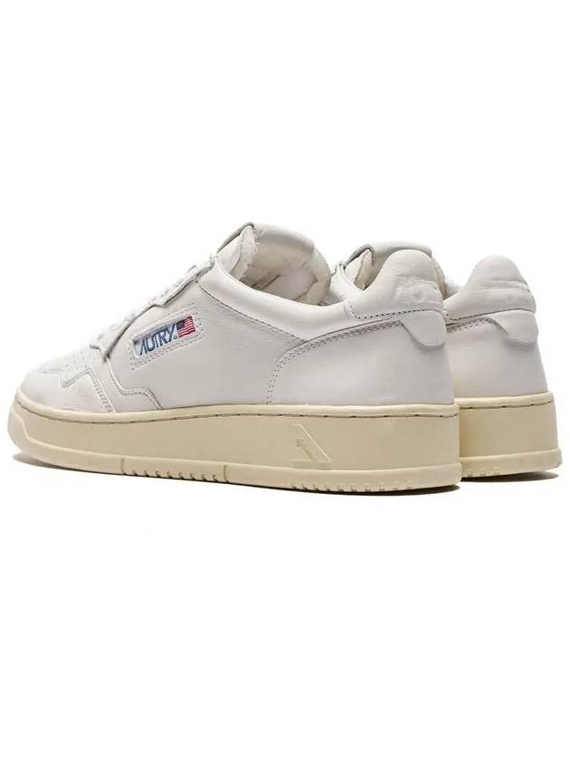 Medalist Goatskin Low Top Sneakers White - AUTRY - BALAAN 5