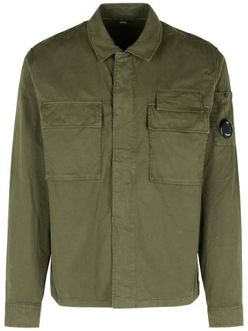 C.P. Company Green Cotton Shirt - CP COMPANY - BALAAN 1