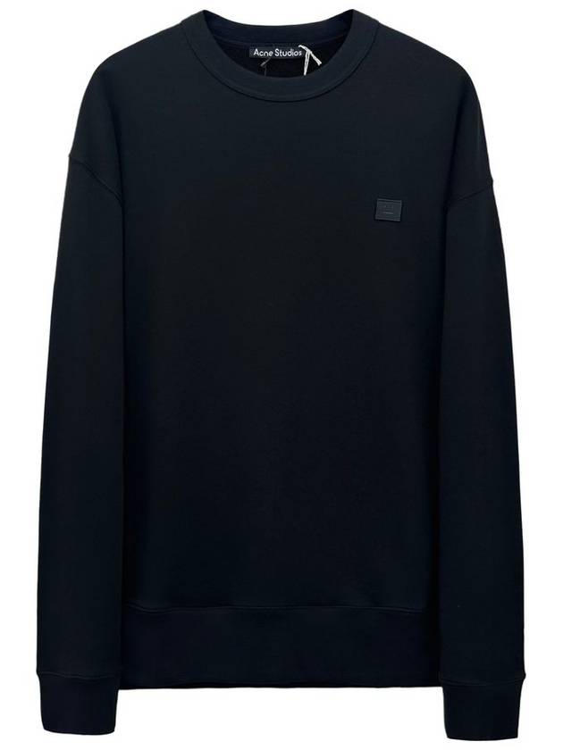 Men's Face Patch Sweatshirt Black - ACNE STUDIOS - BALAAN 2