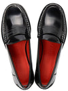 Salvatore Logo Calfskin Loafers Black - SALVATORE FERRAGAMO - BALAAN.