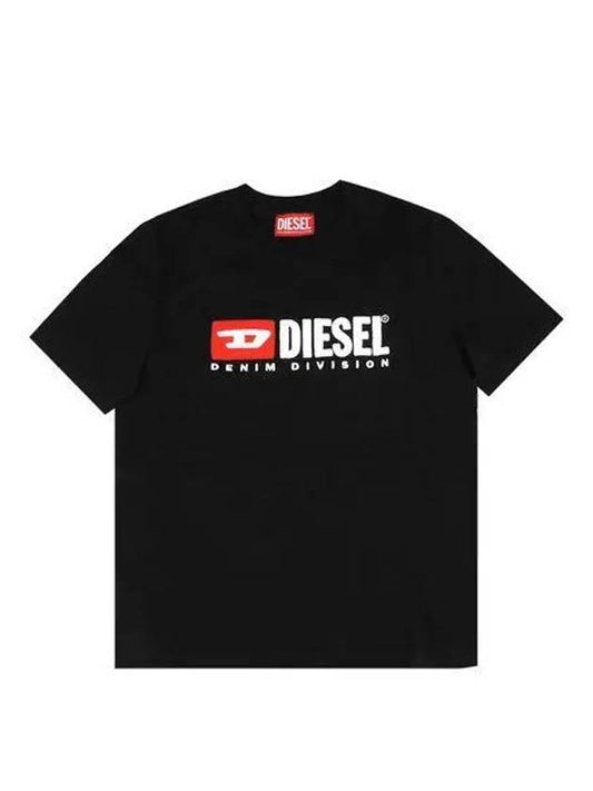 T Reg Div Short Sleeve T-Shirt Black - DIESEL - BALAAN 2