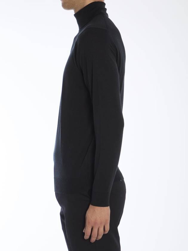 Wool Turtleneck Black - JOHN SMEDLEY - BALAAN 4