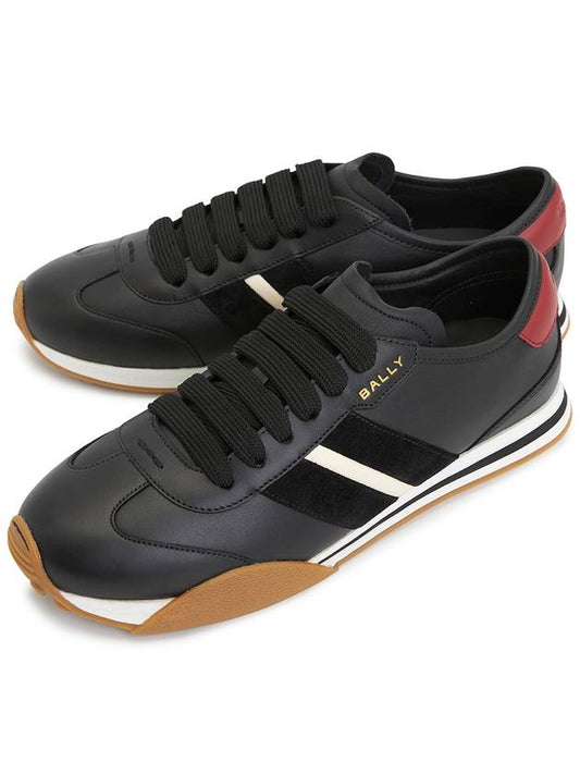 Stewy Leather Sneakers Black - BALLY - BALAAN 2