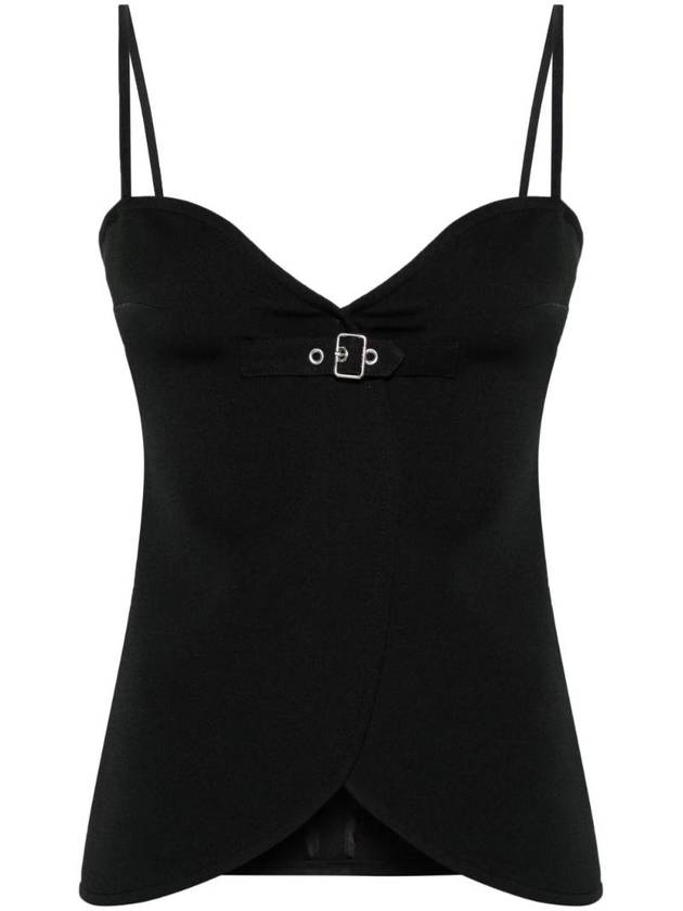 Ellipse Twill Sleeveless Black - COURREGES - BALAAN 1