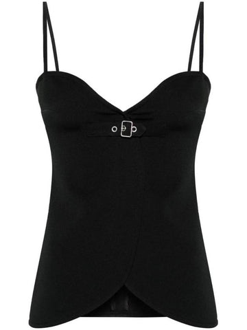 Ellipse Twill Sleeveless Black - COURREGES - BALAAN 1