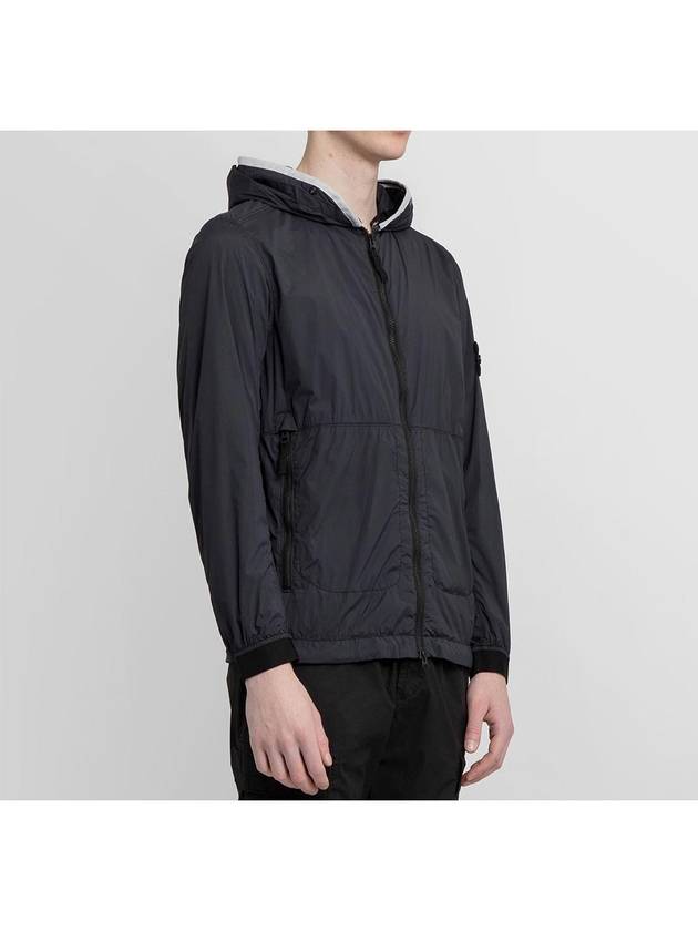 Wappen Patch Skin Touch Nylon Hooded Jacket Black - STONE ISLAND - BALAAN 4