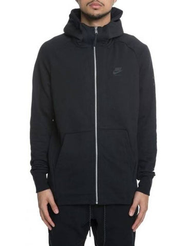 Air Max Zip-Up Hoodie Black - NIKE - BALAAN 1