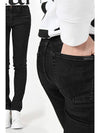 Women's High-Waist Skinny Jeans Black - SAINT LAURENT - BALAAN 3