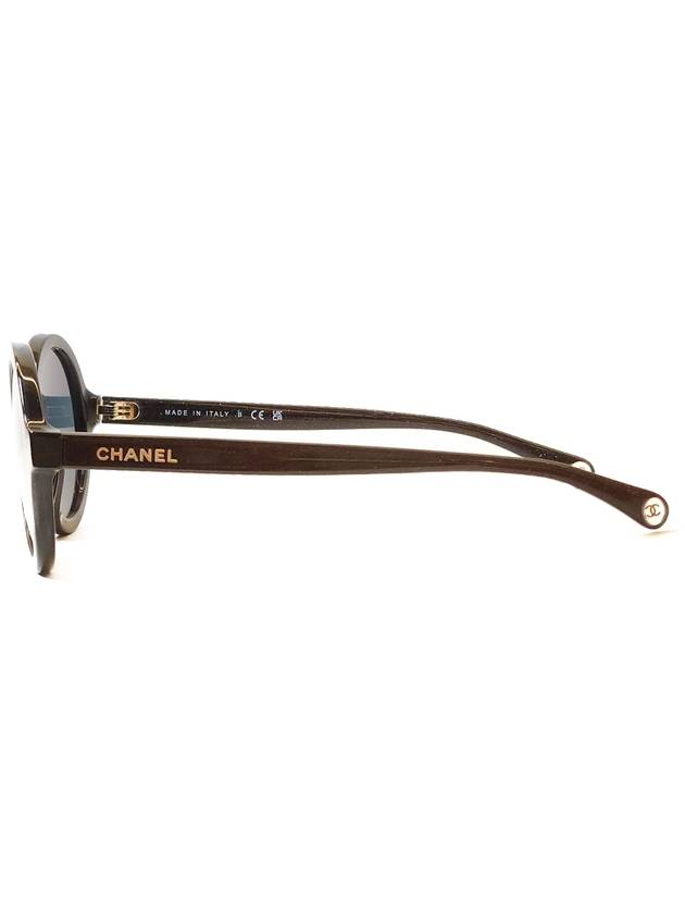 Eyewear Round Sunglasses Blue Black - CHANEL - BALAAN 3