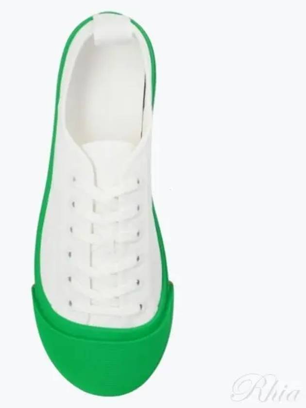 Women's Vulcan Low Top Sneakers Sneakers White Green - BOTTEGA VENETA - BALAAN 2