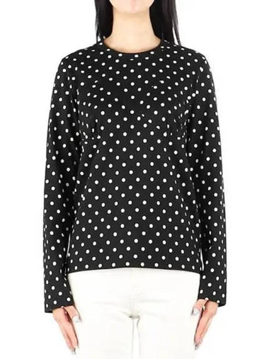 Women s long sleeve t shirt RCT024 BLACK 270302 - COMME DES GARCONS - BALAAN 1