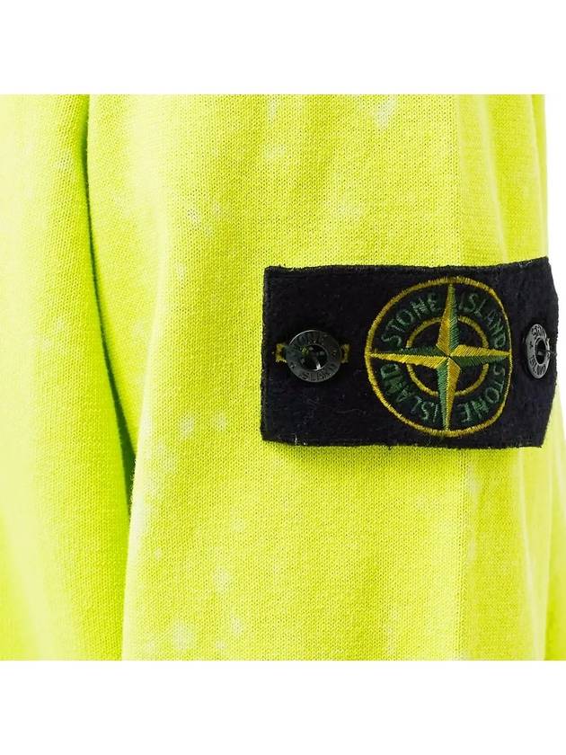 Off-Dye OVD Treatment Long Sleeve T Shirt Lemon - STONE ISLAND - BALAAN 5