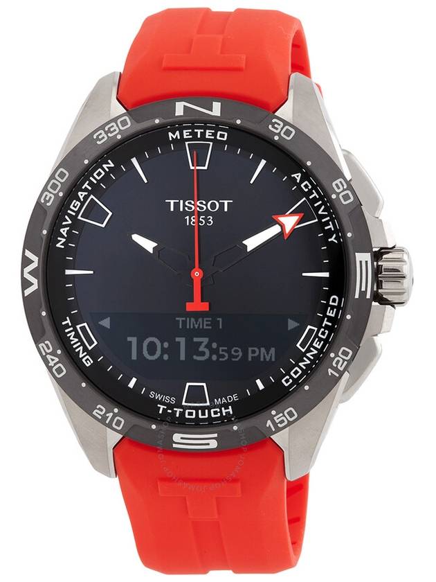 Tissot T-Touch Perpetual Alarm Chronograph Quartz Analog-Digital Black Dial Men's Watch T121.420.47.051.01 - TISSOT - BALAAN 1