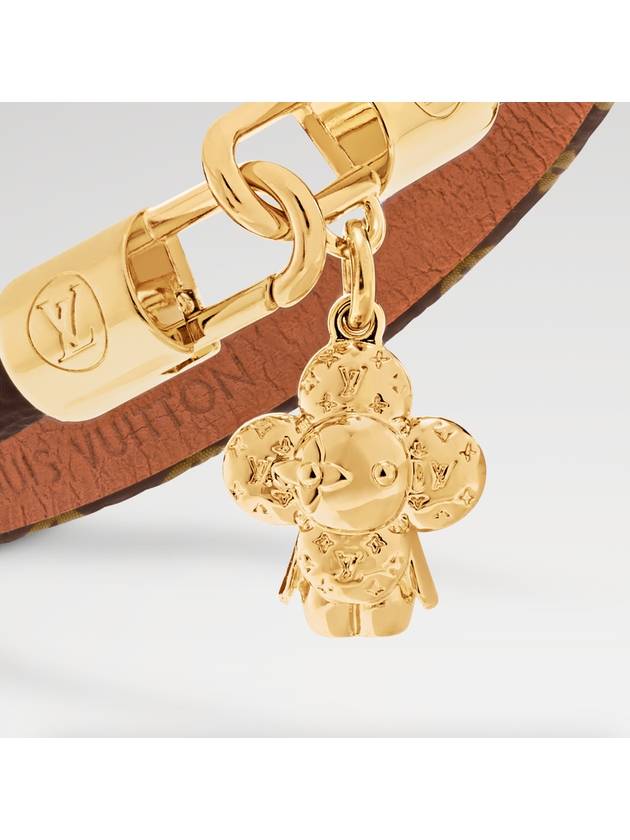 Vivienne Charm Monogram Bracelet Gold Brown - LOUIS VUITTON - BALAAN 4