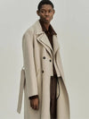 Neuer handmade cashmere layered trench coat sand beige - NOIRER - BALAAN 3