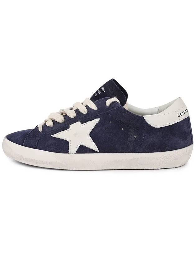 Superstar Suede Low Top Sneakers Navy - GOLDEN GOOSE - BALAAN 5