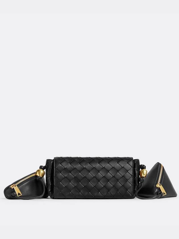 Pouch On Strap Cross Bag Black - BOTTEGA VENETA - BALAAN 3