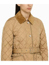 Diamond Quilted Nylon Jacket Beige - BURBERRY - BALAAN 6