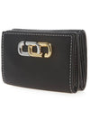 Mini Compact Leather Bicycle Wallet Black - MARC JACOBS - BALAAN.