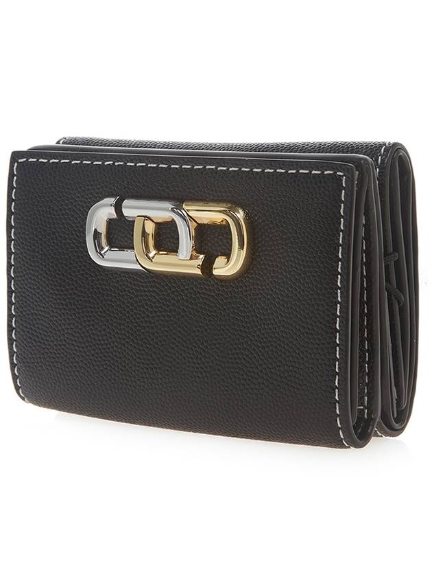 Mini Compact Leather Bicycle Wallet Black - MARC JACOBS - BALAAN.