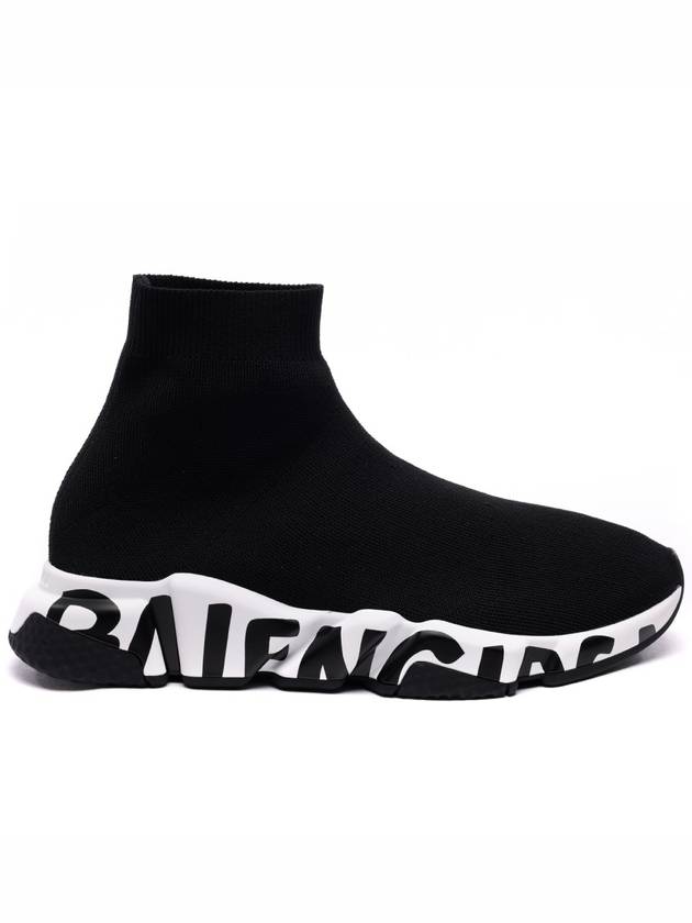 Speed Midsole Graffiti High Top Sneakers White Black - BALENCIAGA - BALAAN 3