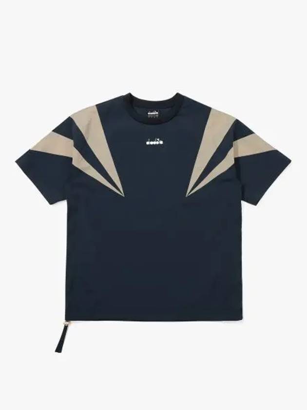 Diadora Grand Slam Piste Short Sleeve T Shirt NAVY - DIADORA - BALAAN 1