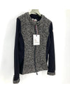 Grenoble mohair tweed zip up jacket - MONCLER - BALAAN 3