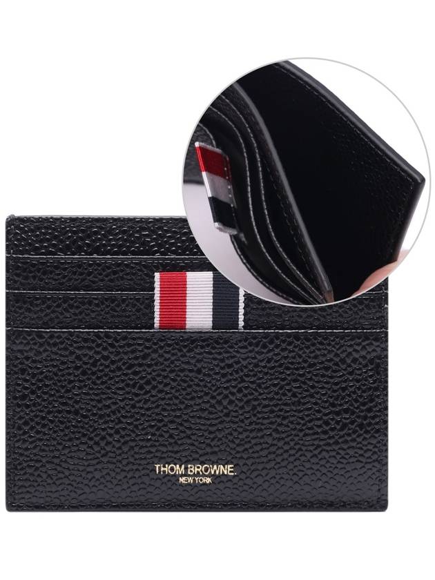 Note Compartment Card Wallet Black - THOM BROWNE - BALAAN 3