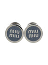 Earrings 5JO9122F6TF0KUQ Gray - MIU MIU - BALAAN 10