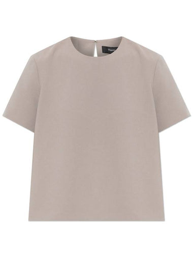 Theory Top With A Round Neckline, Women's, Grey - THEORY - BALAAN 1