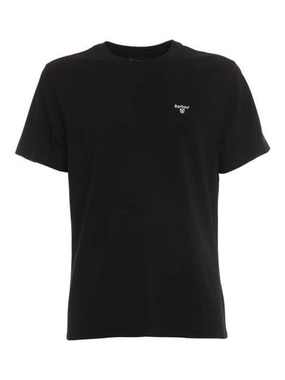 Embroidered Logo Essential Sports Short Sleeve T-Shirt Black - BARBOUR - BALAAN 2