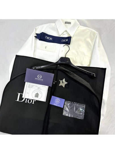 40 x Sakai Men s Monogram Pocket Over Cotton Shirt Jacket White - DIOR - BALAAN 2